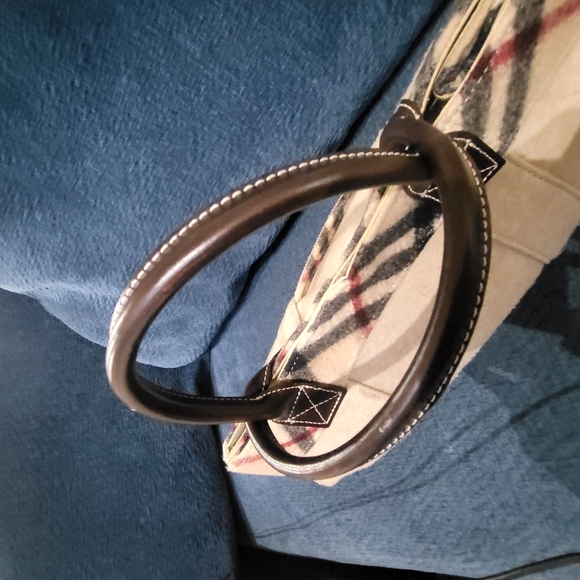 Burberry Blue Label Nova Check Wool Handbag - Picture 10 of 10